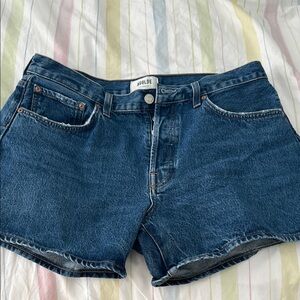 AGOLDE Women's Blue Denim Shorts